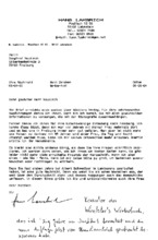Brief von Hans Lambrich an Siegfried Neukirch