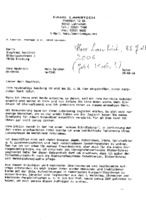 Brief von Hans Lambrich an Siegfried Neukirch