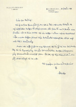Brief von D. Julius Bender an Siegfried Neukirch