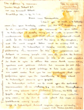 Eigenh. Brief mit Unterschrift