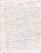 Eigenh. Brief mit Unterschrift