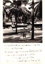Foto vom Spitalgelände von Albert Schweitzer für Eleanore Roosevelt