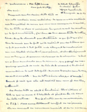 Persönlicher Brief von Dr. Albert Schweitzer an Dr. Zukerman