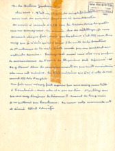 Persönlicher Brief von Dr. Albert Schweitzer an Dr. Zukerman