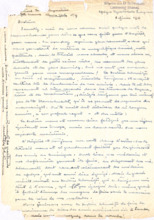 Persönlicher Brief von Mathilde Kottmann an Dr. Zukerman