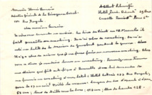 Brief von Albert Schweitzer an Henri Lemaire