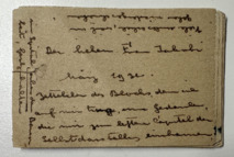 Kleines Notizbuch von Albert Schweitzer