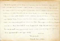 Brief von Albert Schweitzer an einen unbekannten Empfänger