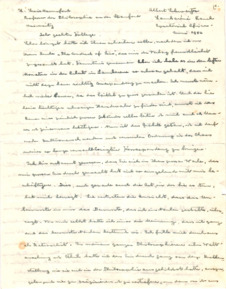 Brief von Albert Schweitzer an Lewis Mumford