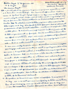 Brief von Albert Schweitzer an Gustave Payot