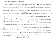 Brief von Albert Schweitzer an Frau Fierz-Zollinger