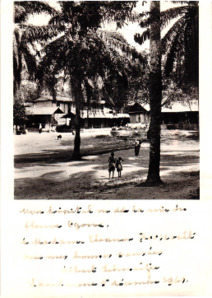 Foto vom Spitalgelände von Albert Schweitzer für Eleanore Roosevelt