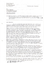 Brief von Ulrich Beggerow an Erich Honecker