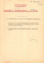 Protokoll der Dienstbesprechung am 22.12.1987