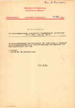 Einladung zur Dienstbesprechung am 22.12.1987