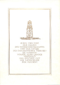 DDR Gedenkblatt mit Briefmarken