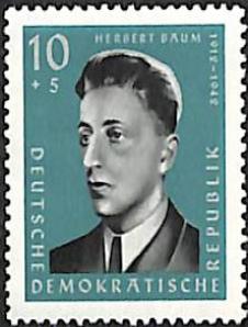 DDR Briefmarke - Herbert Baum