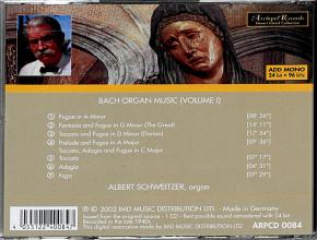 Schweitzer: Bach Organ Music Vol. I