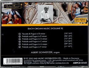 Schweitzer: Bach Organ Music Vol. II