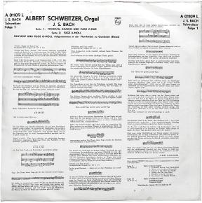 J.S. Bach - Albert Schweitzer