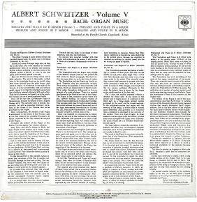 Albert Schweitzer - Bach Organ Music