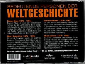 Bedeutende Personen der Weltgeschichte, Biographien