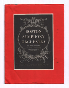 Deckblatt eines Programmheftes des Boston Symphony Orchestra