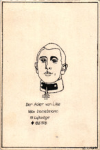Immelmann-Portraitzeichnung