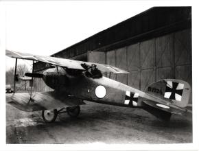 Karl Emil Schäfer in seiner in Albatros D.II D1724/16