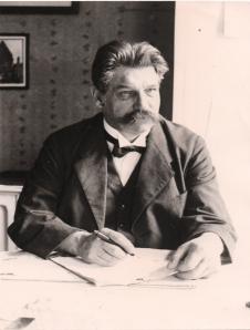 Portrait-Aufnahme von Albert Schweitzer