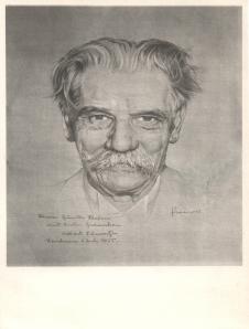 Portrait Albert Schweitzers von Günter Flatow