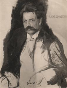 Portraitzeichnung Albert Schweitzer