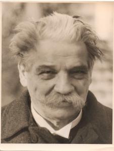 Portraitaufnahme Albert Schweitzers (in Königsfeld, März 1949)