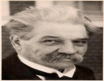 Portraitaufnahme Albert Schweitzers (in Königsfeld, März 1949)