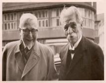 Albert Schweitzer mit Felix Meiner in Hamburg