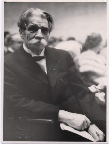 Albert Schweitzer während der Verleihung des Friedensnobelpreises in Oslo (1954)