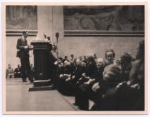 Albert Schweitzer anlässlich seiner Rede an der Universität Oslo. (1954.11.04)