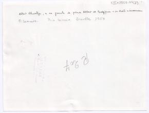 Henri Lemaire, Albert Schweitzer und Prinz Albert von Belgien in Brüssel - zur Verleihung des Preises der Joseph-Lemaire-Stiftung (1959)