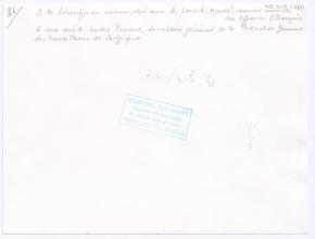 André Renard, Henri Lemaire, Albert Schweitzer, Julien Papart und Victor Larock (gegenüber von Albert Schweitzer) in Brüssel - zur Verleihung des Preises der Joseph-Lemaire-Stiftung (1959)