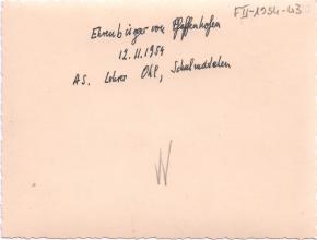 Ernennung Albert Schweitzers zum Ehrenbürger von Pfaffenhofen mit Ernest Biedermann und Ernest Ohl