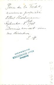 Konzert der Harmonie, Munster 1948