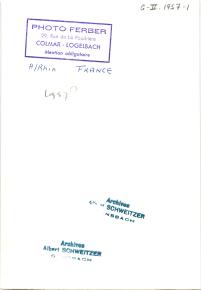 Albert Schweitzer, Gunsbach 1957