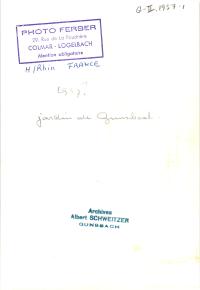 Albert Schweitzer, Gunsbach 1957