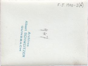 Reise von Suzanne Harth nach Oberammergau, 1900