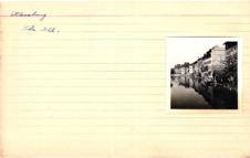 Karteikarte mit montiertem Photo und Negativ