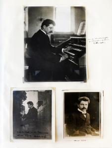 A. Schweitzer an der Orgel & Portraitaufnahme