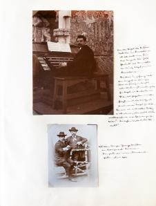 A. Schweitzer an der Orgel & Portrait mit George Walter (Sänger)